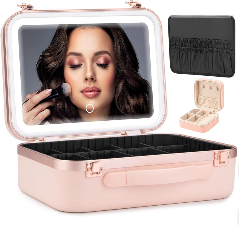 Make Up Carry Case With LED Mirror